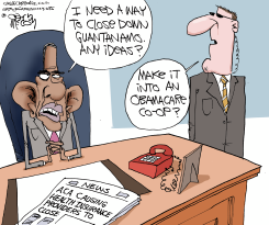 OBAMA CAN'T CLOSE GITMO  by Gary McCoy