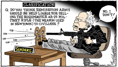BERNIE GUNS  by Bob Englehart