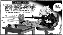 BERNIE GUNS by Bob Englehart