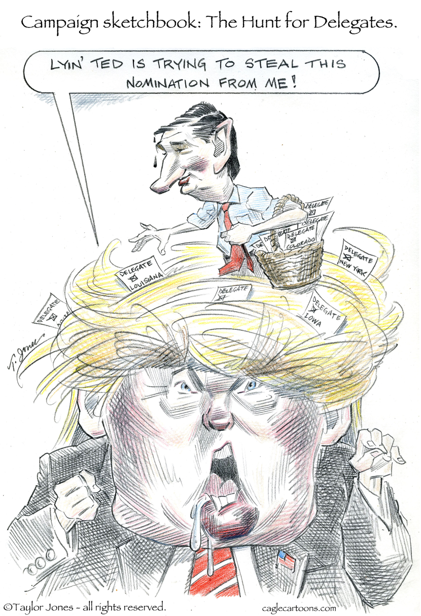 Campaign Sketchbook - Hunt for Delegates - COLOR