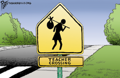 TEACHER CROSSING by Bruce Plante