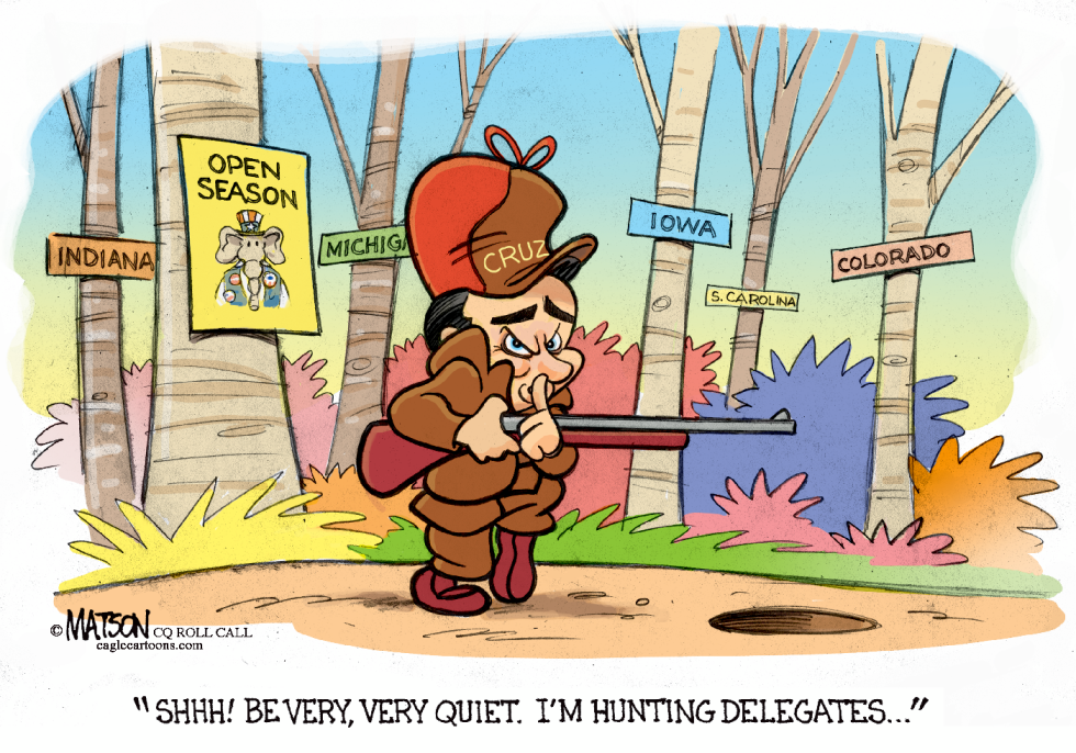 Ted Cruz Hunts For Delegates-COLOR