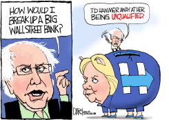 BERNIE ATTACKS HILLARY by Jeff Darcy
