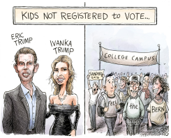 CANDIDATE'S KIDS  by Adam Zyglis