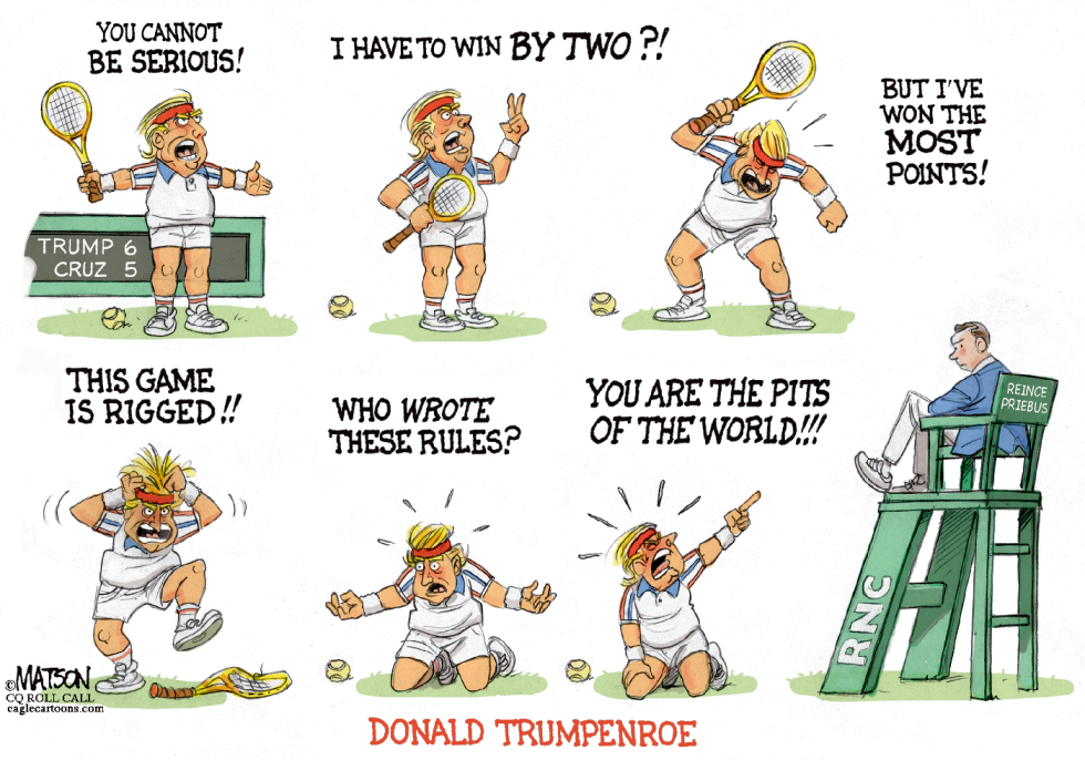 Donald Trump Argues Like John McEnroe With RNC Umpire-COLOR