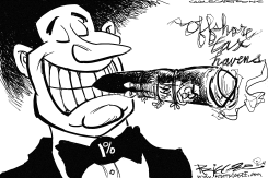 OFFSHORE TAX HAVENS by Milt Priggee