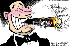 OFFSHORE TAX HAVENS  by Milt Priggee