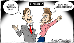 FRACKING  by Bob Englehart