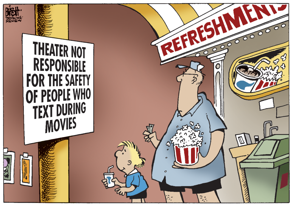 TEXTING AT THE MOVIES, COLOR