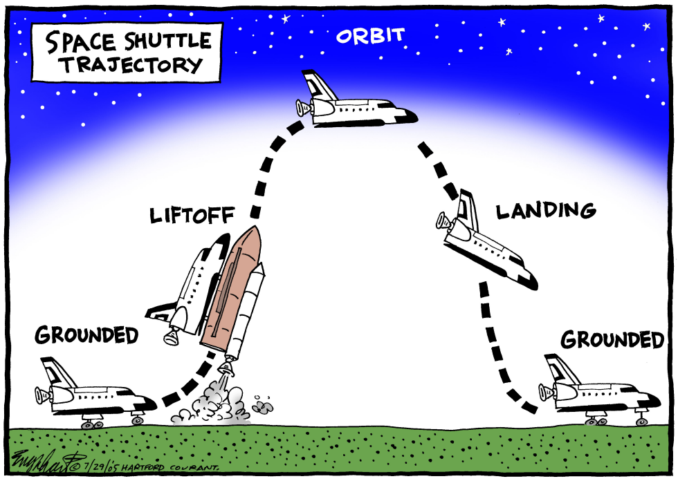  SPACE SHUTTLE by Bob Englehart