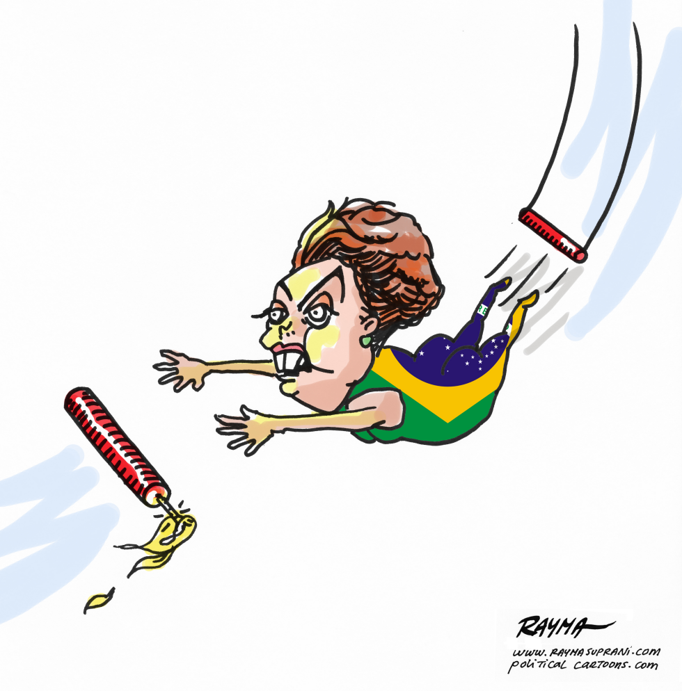  FREE FALL OF DILMA  by Rayma Suprani