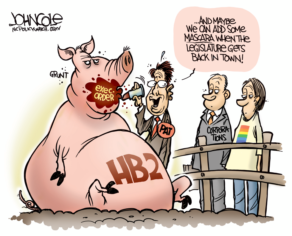 LOCAL NC -- McCrory and HB2 COLOR