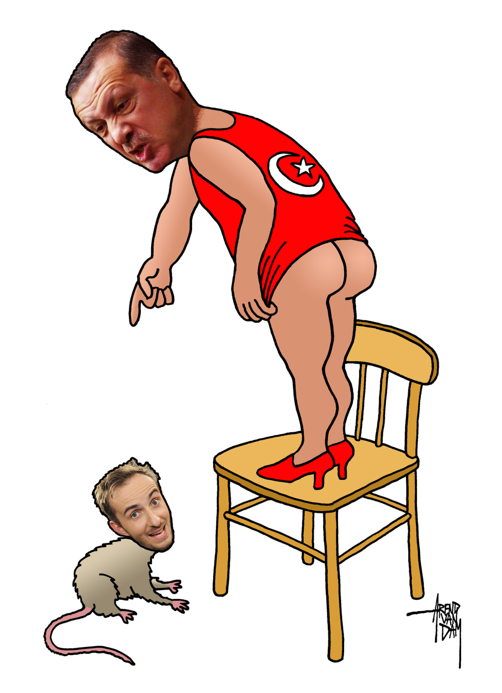 Satirist and Erdogan