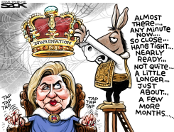 HILLARY CORONATION  by Steve Sack