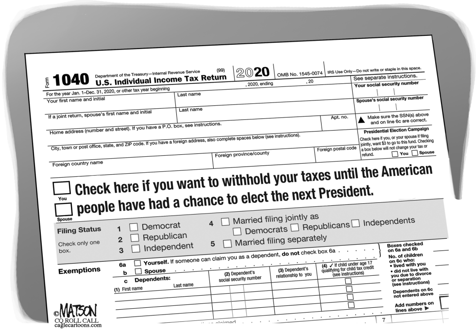  NEW OPTION TO WITHHOLD TAXES UNTIL NEXT PRESIDENT IS ELECTED by RJ Matson