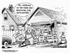 SPRING  YARD WORK  by Dave Granlund