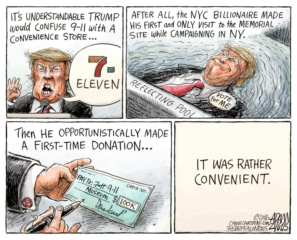  TRUMP 7-ELEVEN by Adam Zyglis