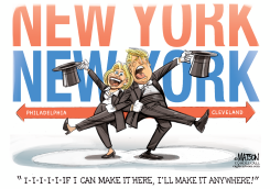 CLINTON AND TRUMP IN NEW YORK NEW YORK by R.J. Matson