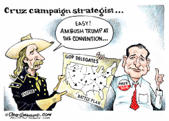 CRUZ BATTLE PLAN  by Dave Granlund