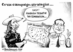 CRUZ BATTLE PLAN  by Dave Granlund
