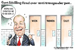ESPN FIRES SCHILLING  by Dave Granlund