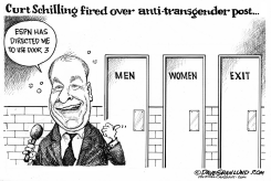 ESPN FIRES SCHILLING by Dave Granlund