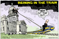 LOCAL-CA REINING IN THE BULLET TRAIN  by Monte Wolverton