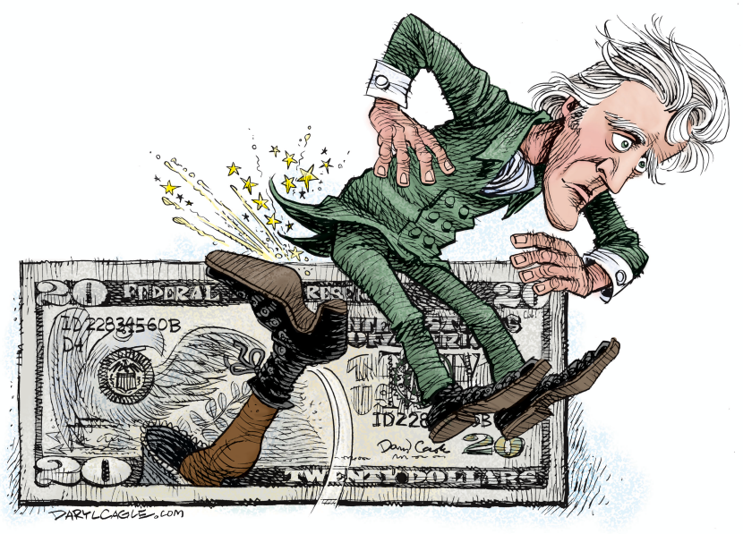 Tubman Boots Jackson off of the $20 Bill COLOR