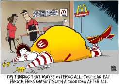 UNLIMITED FRENCH FRIES AT MCDONALD'S,  by Randy Bish