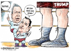 CRUZ AND KASICH TEAM  by Dave Granlund