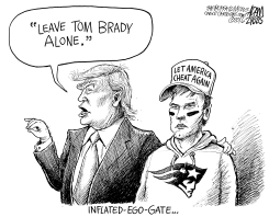 TOM BRADY SUSPENSION by Adam Zyglis