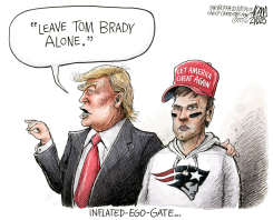 BRADY SUSPENSION  by Adam Zyglis