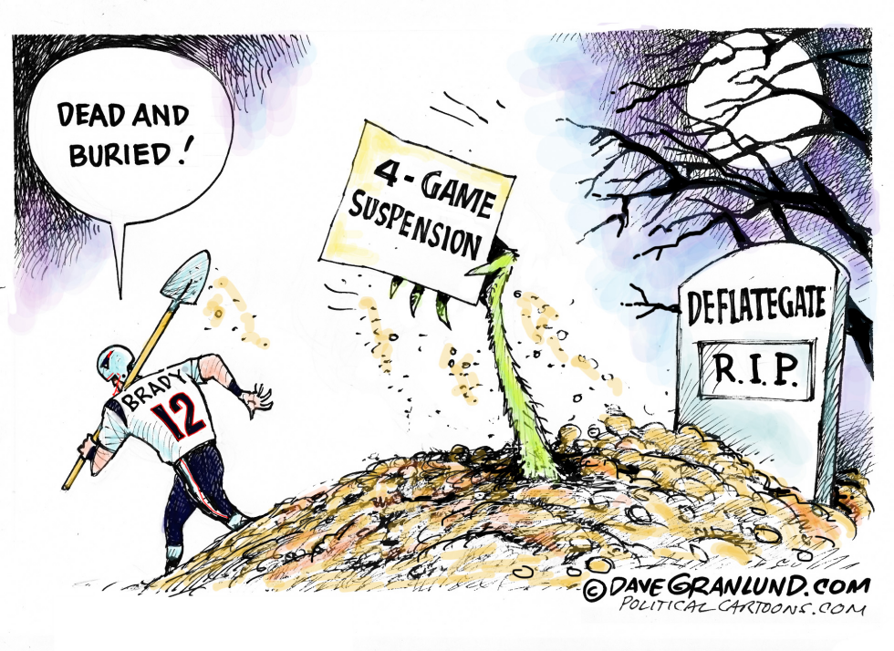  BRADY RULING REVERSAL by Dave Granlund