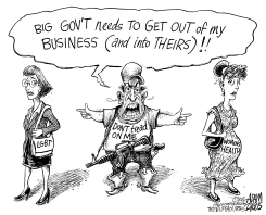 DON'T TREAD ON ME by Adam Zyglis
