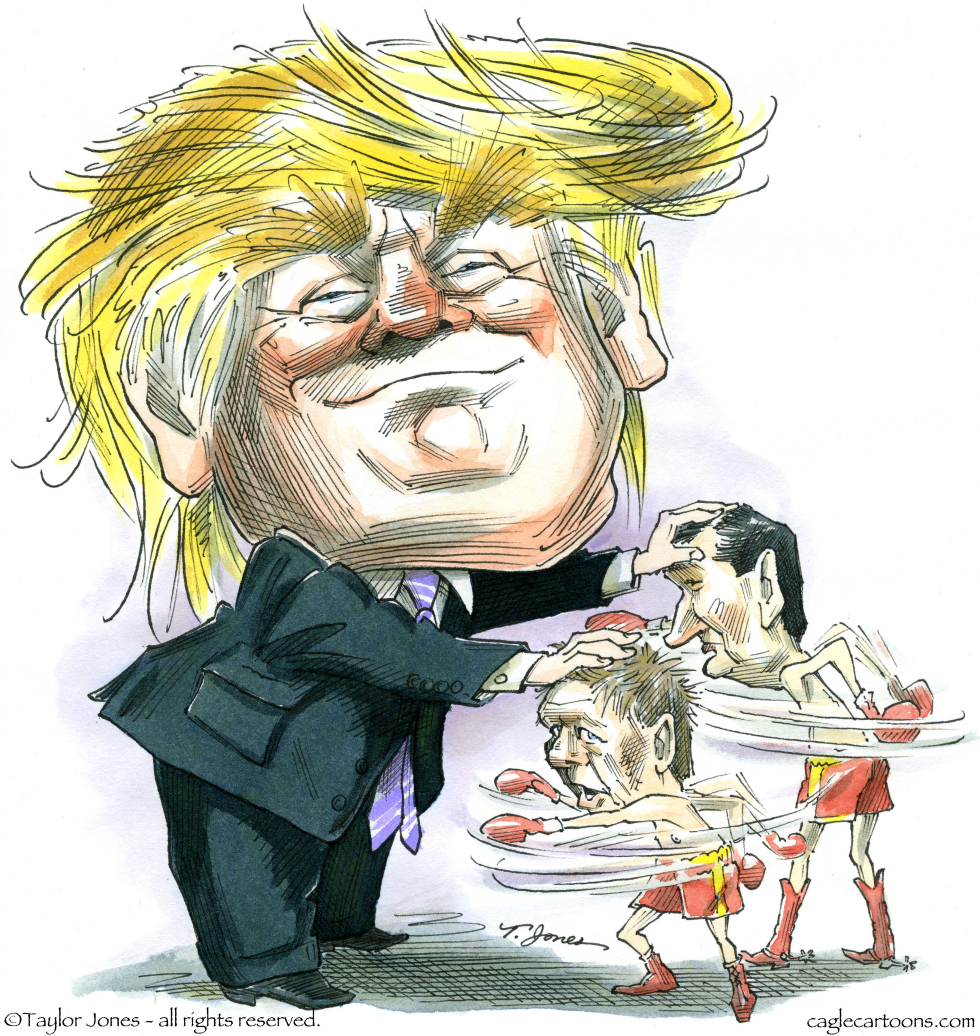 Trump versus the Tag Team - COLOR