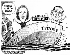 CRUZ AND FIORINA by Dave Granlund