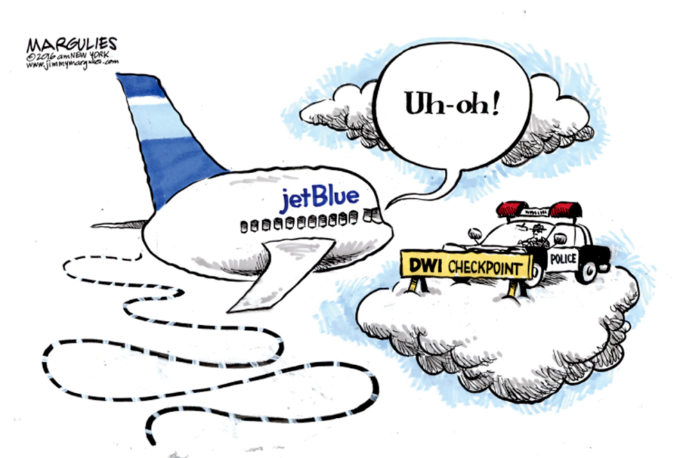 Drunken jetBlue pilot color