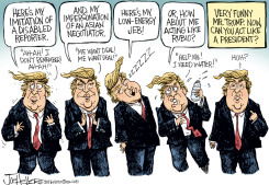 TRUMP'S IMPERSONATIONS by Joe Heller