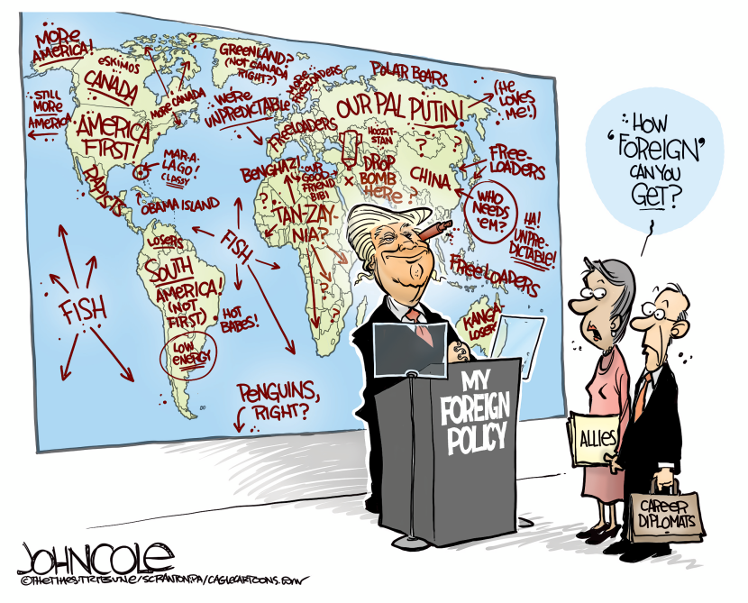 Trump's 'foreign' policy COLOR
