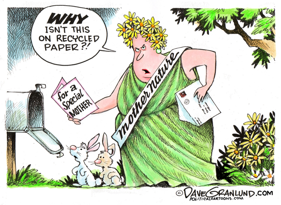 Mother Nature Demands Recycled Paper for Her Special Day Cards