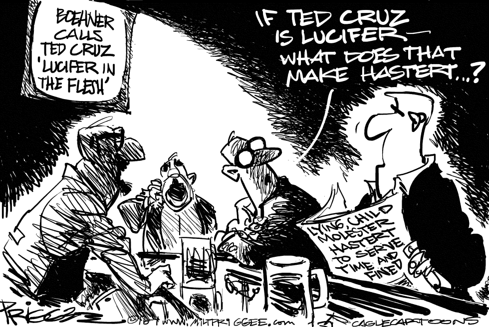  CRUZ 'N'  HASTERT by Milt Priggee