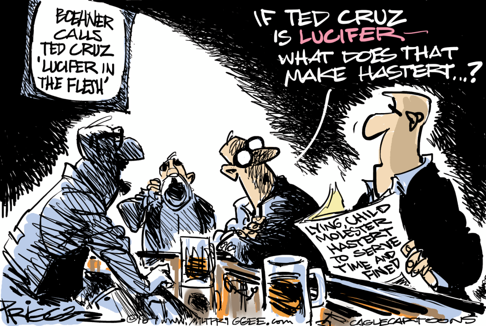  CRUZ 'N' HASTERT by Milt Priggee