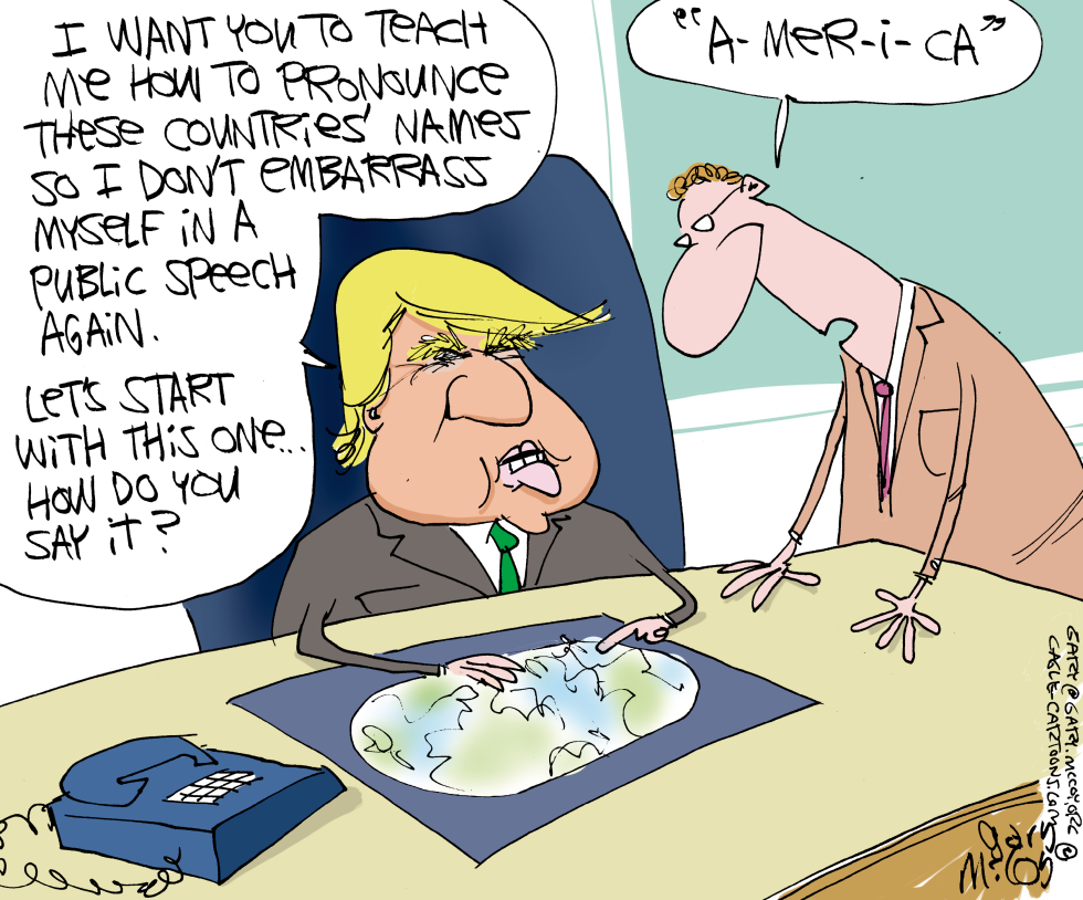  TRUMP CAN'T PRONOUNCE by Gary McCoy