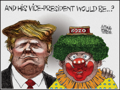 VICE-PRESIDENT TO DONALD TRUMP by Terry Mosher