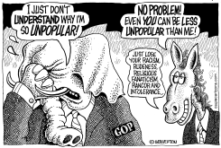 GOP UNPOPULARITY by Monte Wolverton
