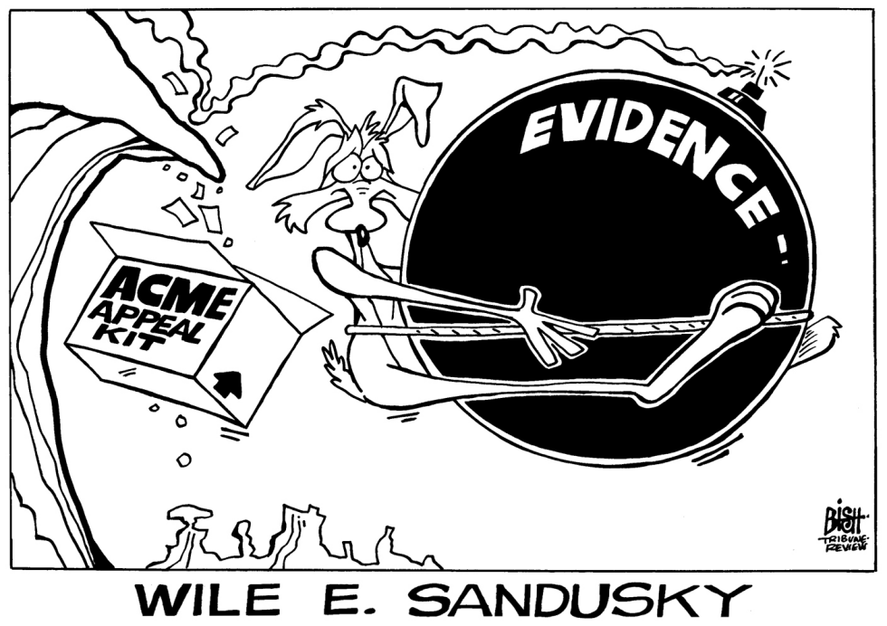 SANDUSKY APPEALS, B/W