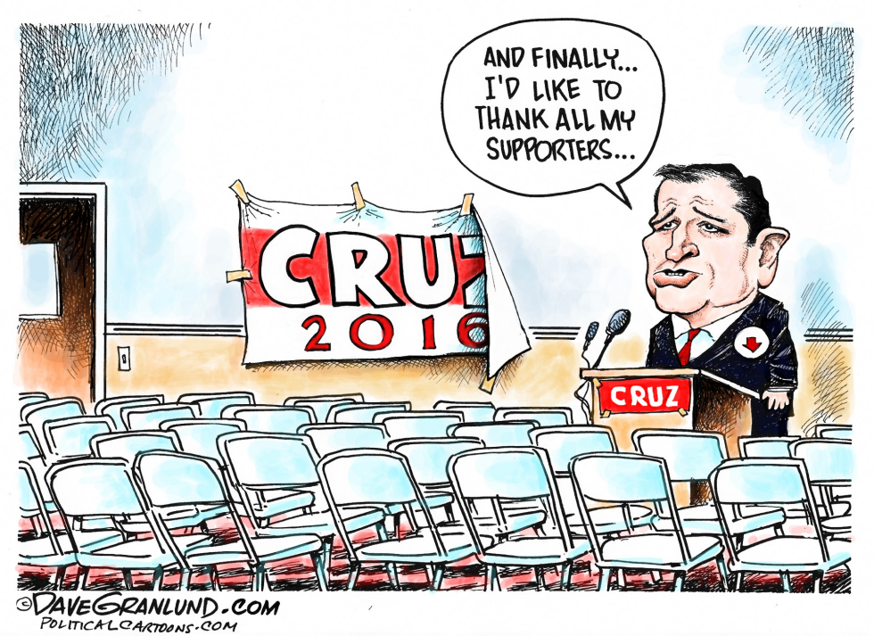  TED CRUZ DROPS OUT by Dave Granlund