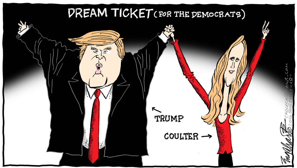  TRUMP AND COULTER by Bob Englehart