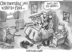 TRUMP TRANSMOGRIFICA- TION by Pat Bagley