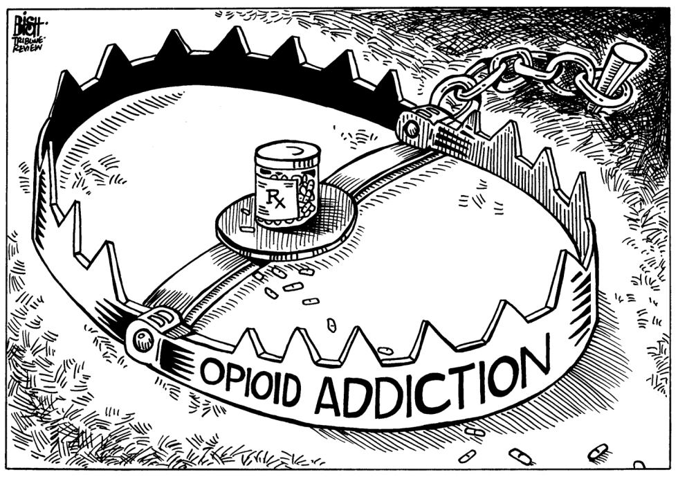 OPIOID ADDICTION, B/W